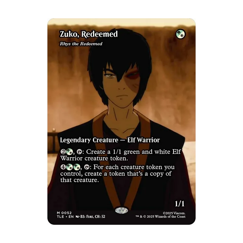 Zuko, Redeemed / Rhys the Redeemed (Borderless) - Avatar: The Last Airbender Eternal (Near Mint)