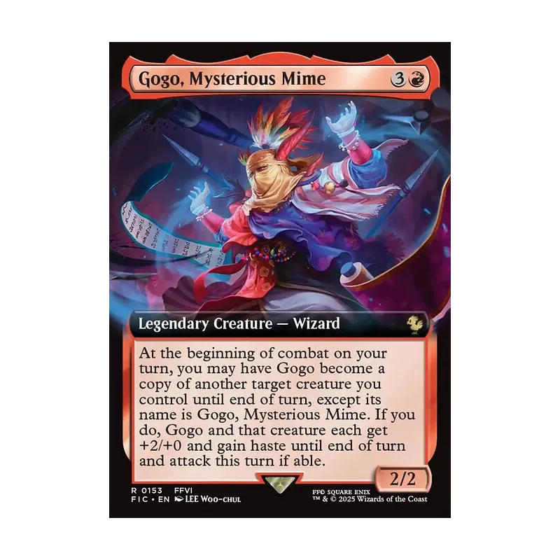 mtg final fantasy gogo MTG: Gogo, Master of Mimicry - you may have Gogo become a copy of another target creature you control until end of turn Gogo, Mysterious Mime (extended art)