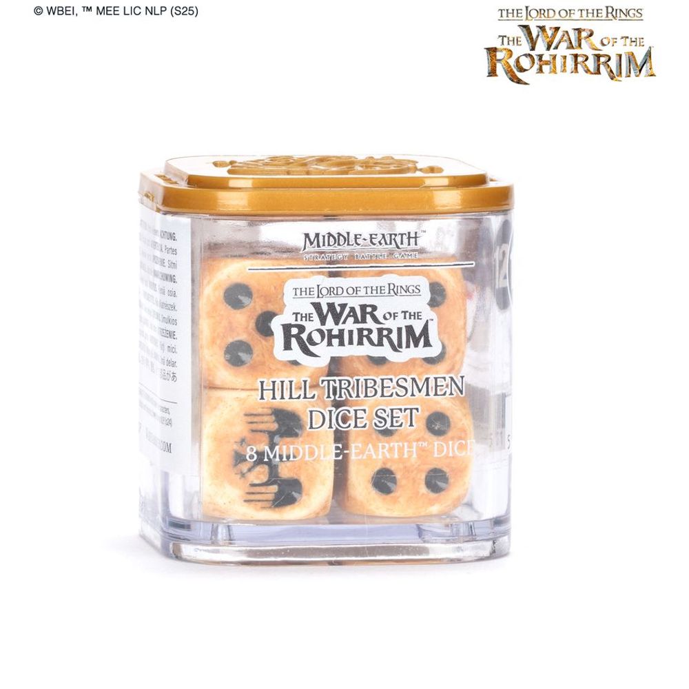 Middle-Earth SBG: Dice Set - Hill Tribesmen (8) (New Arrival)