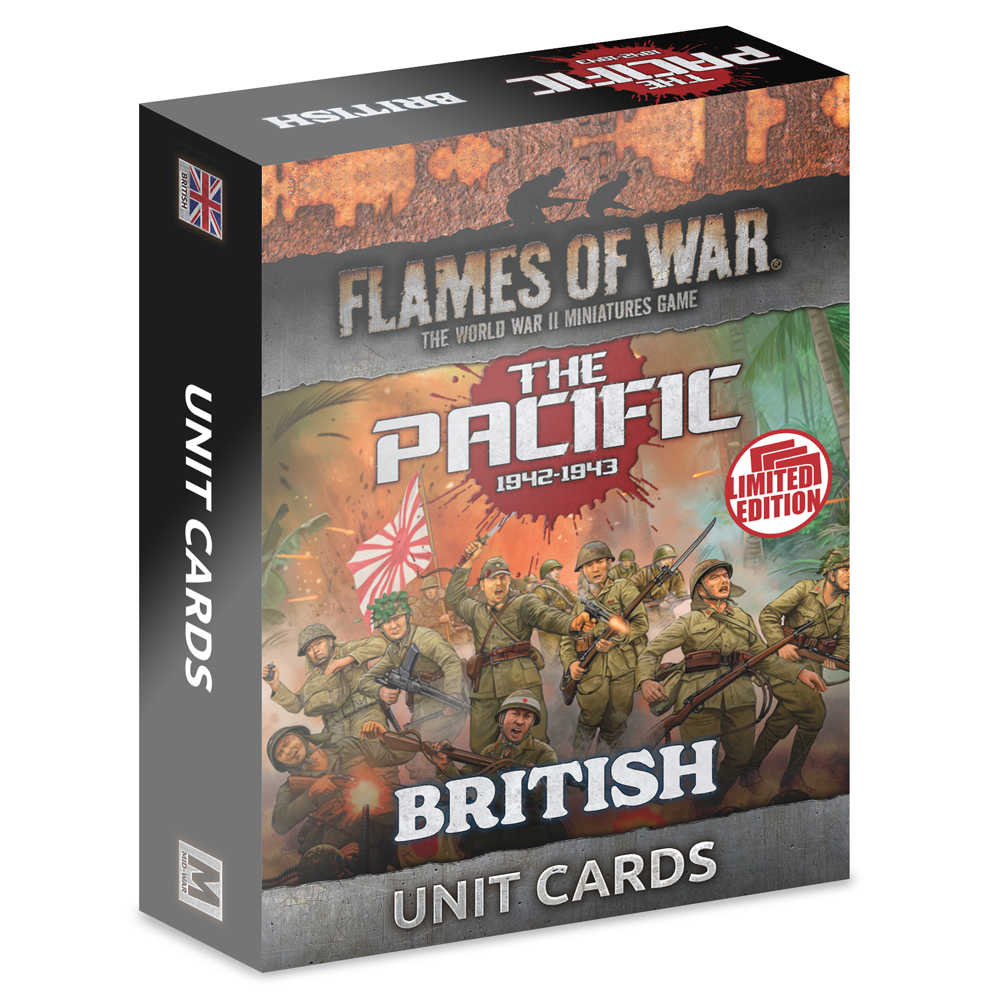 Flames of War WW2: The Pacific: British - Unit Cards