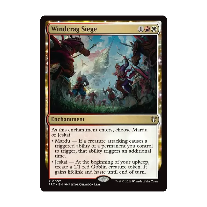 Windcrag Siege - Reality Fracture Commander (Near Mint)