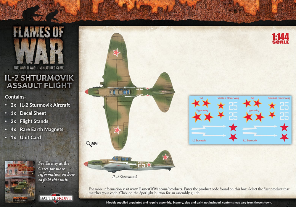 Flames of War WW2: Soviet - IL-2 Shturmovik Assault Flight