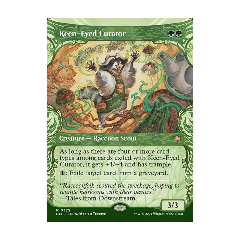 Keen-Eyed Curator (Showcase) - Bloomburrow (Near Mint)