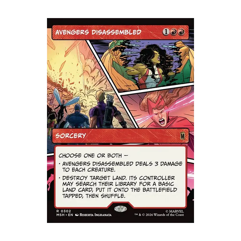 Avengers Disassembled (Borderless) - Marvel Super Heroes (Near Mint)