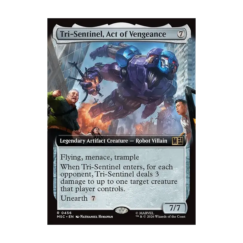 Tri-Sentinel, Act of Vengeance (Extended Art) - Marvel Super Heroes Commander (Near Mint)