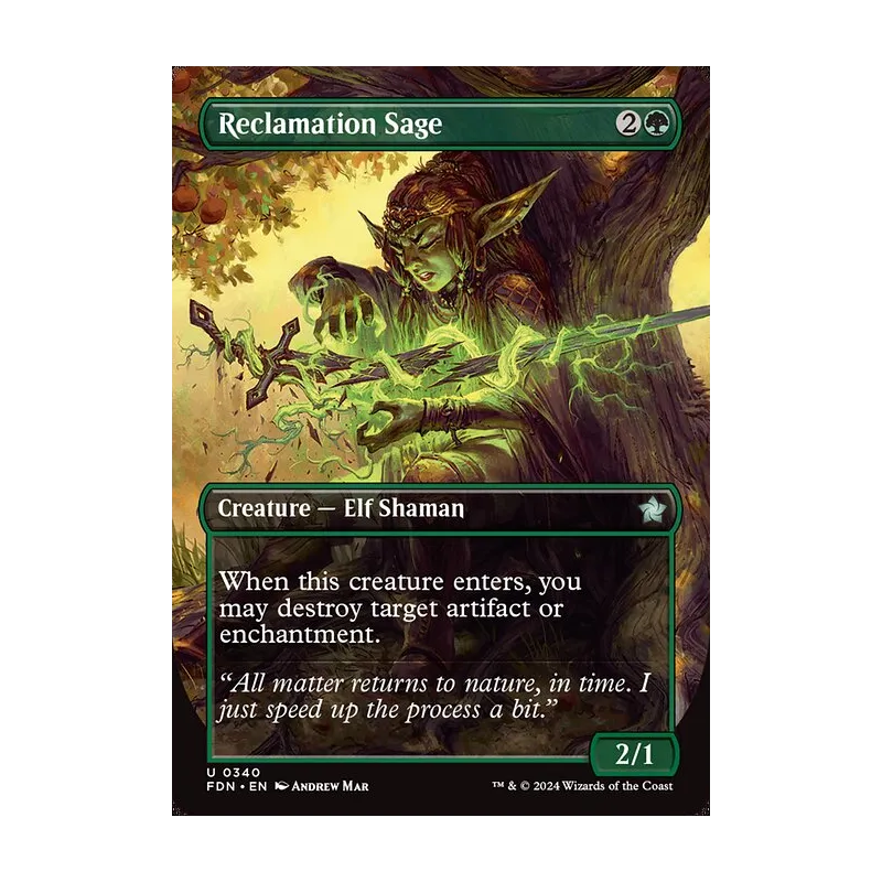 Reclamation Sage (Borderless) - Foundations (Near Mint)