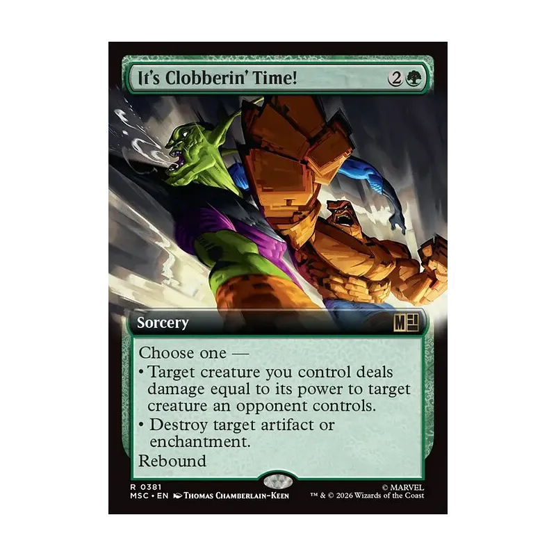 It's Clobberin' Time! (Extended Art) - Marvel Super Heroes Commander (Near Mint)