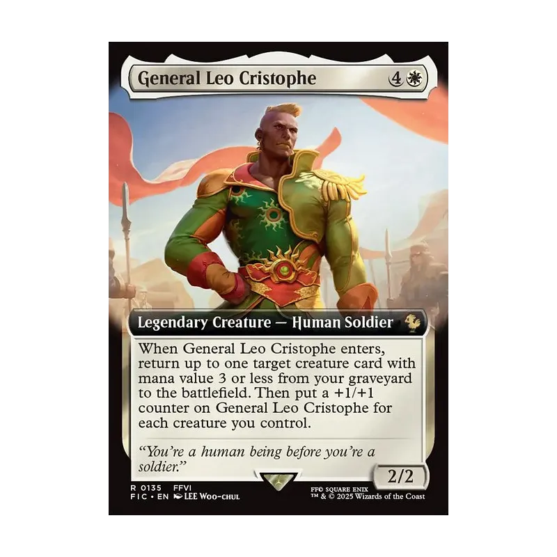 General Leo Cristophe (Extended Art) - Final Fantasy Commander (Near Mint)