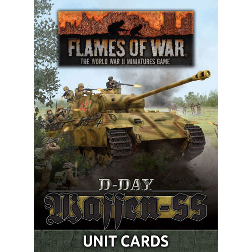 Flames of War WW2: D-Day Waffen-SS - Unit Cards