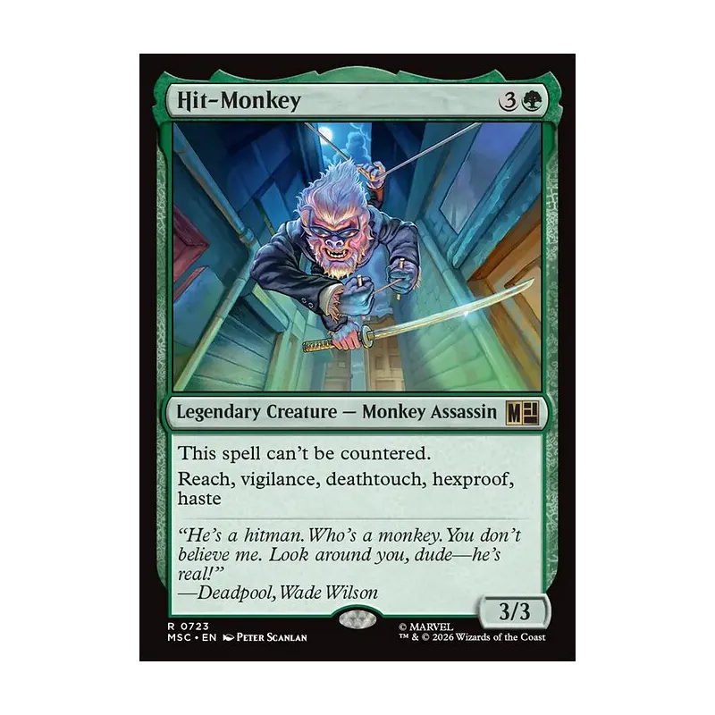 mtg monkey deck commander One Piece Proxy This spell cant be countered Hit-Monkey | Marvel Super Heroes