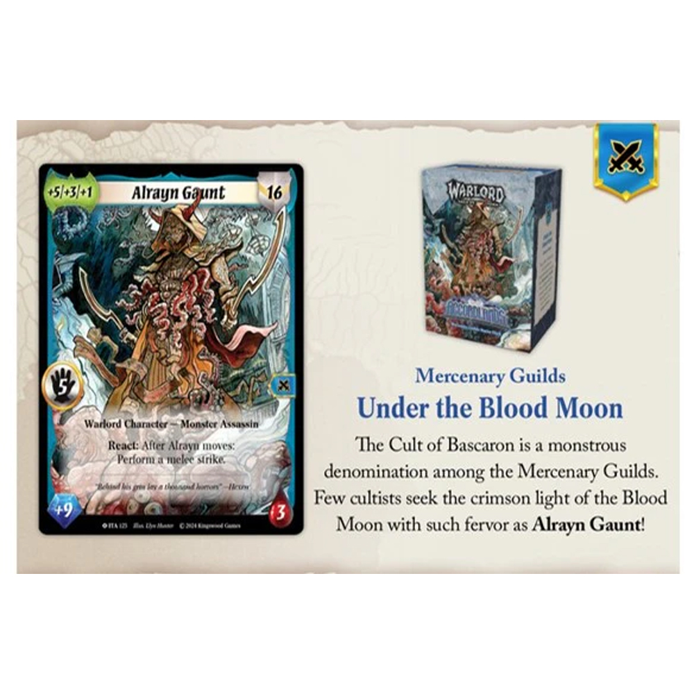 Warlord: Saga of the Storm CCG: Into the Accordlands - Starter Deck - Mercenary Guilds (Preorder)