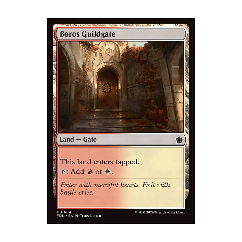 Boros Guildgate - Foundations (Near Mint)