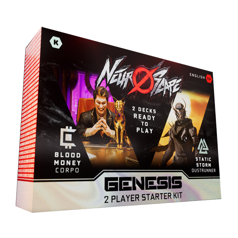 Neuroscape TCG: Genesis - 2-Player Starter Kit (Corpo/Dustrunner) (Preorder) Neuroscape TCG: Genesis - 2-Player Starter Kit (Corpo/Dustrunner) (Preorder)
