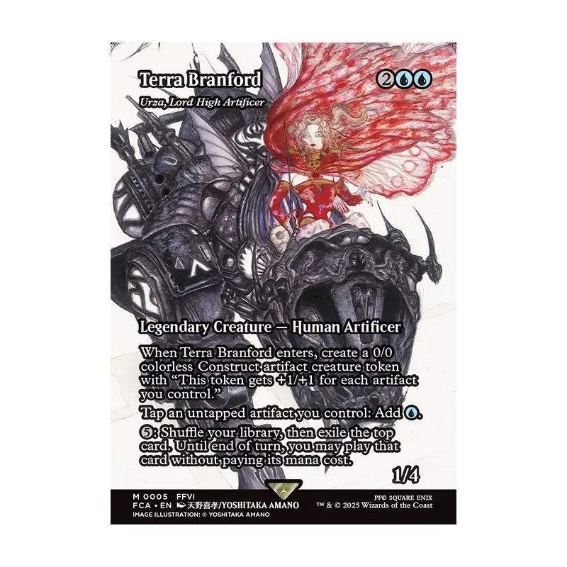 terra branford mtg card FINAL FANTASY Sleeve Series (FFCSS-01) by Square Enix  TCGFIX The Gathering series Terra Branford  (WUBRG Commander