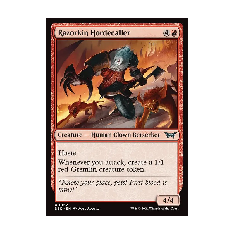 Razorkin Hordecaller - Duskmourn: House of Horror (Near Mint)