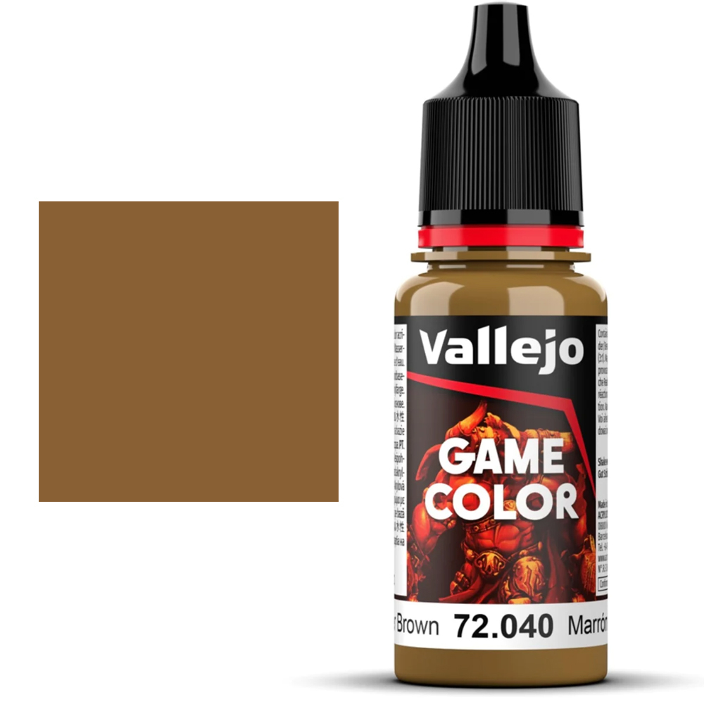 Vallejo Game Color: Leather Brown (18ml)