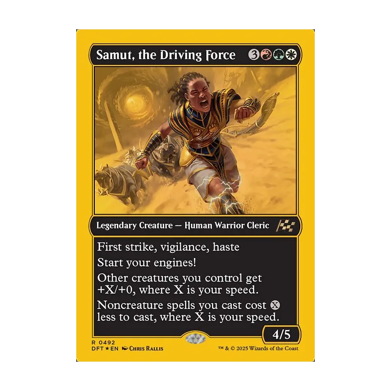 Samut, the Driving Force (First-Place Foil) - Aetherdrift (Foil Near Mint)