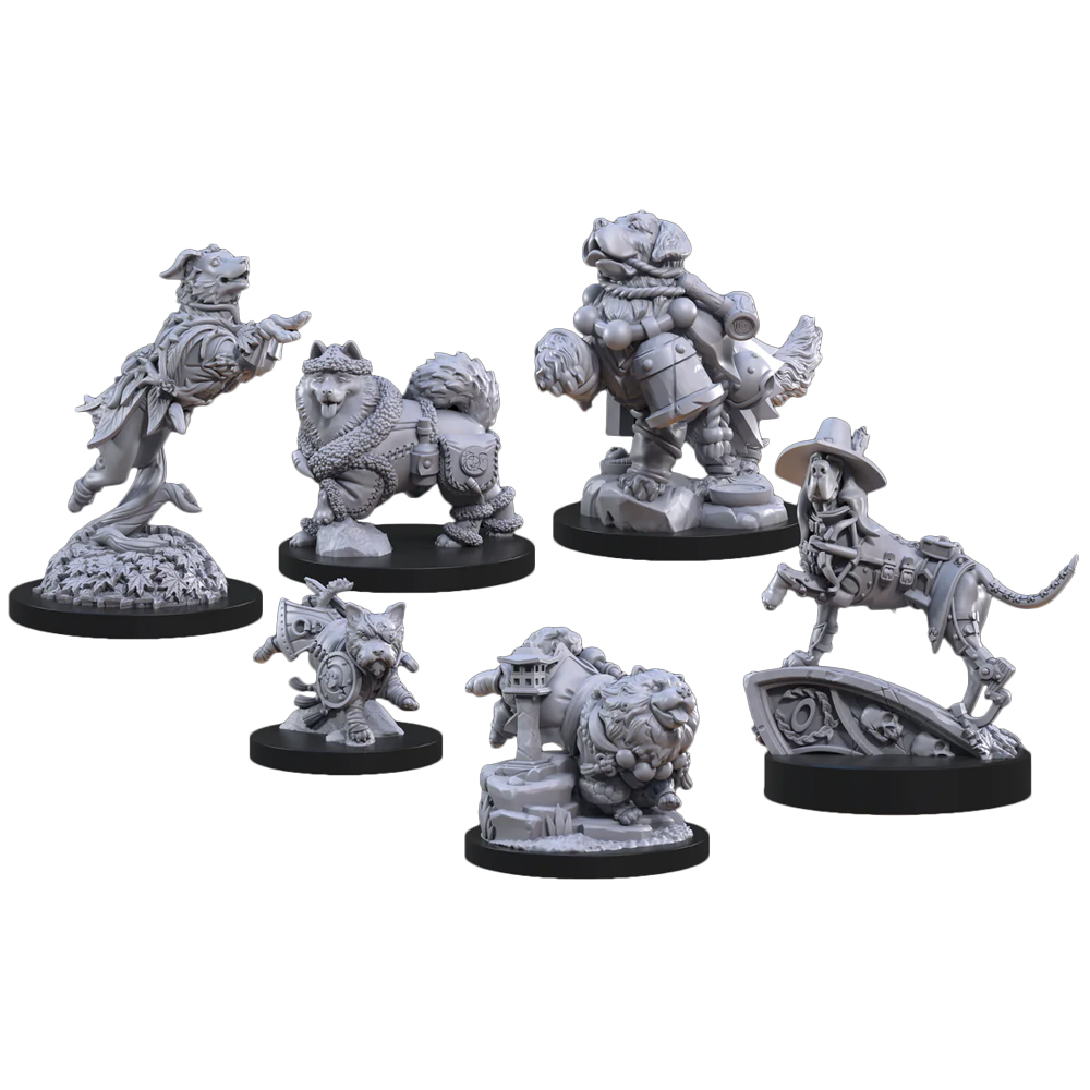 Animal Adventures RPG: Miniatures Set - Dogs of the Faraway Sea