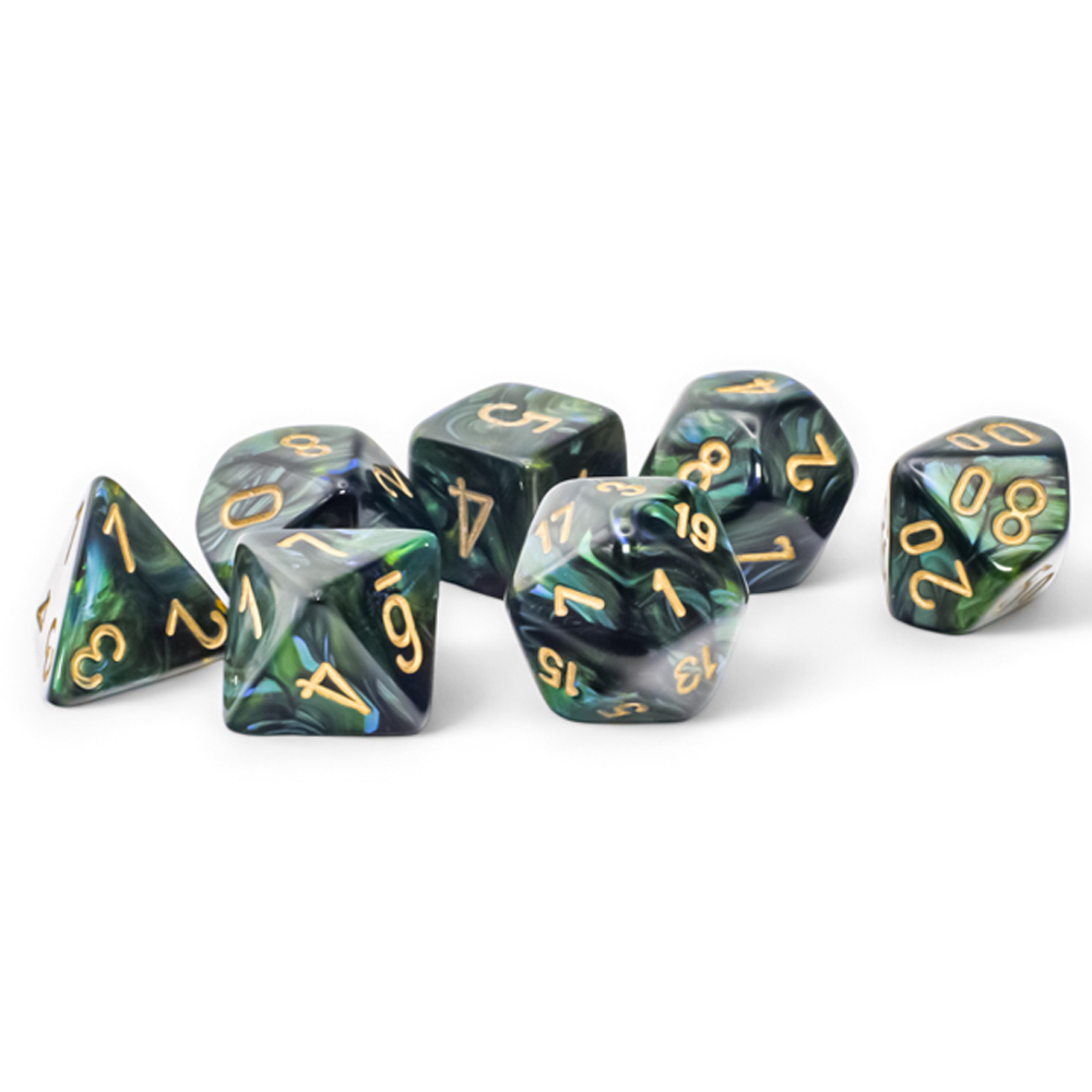 Mega-Hedrals Set: Scarab - Jade/Gold (7)