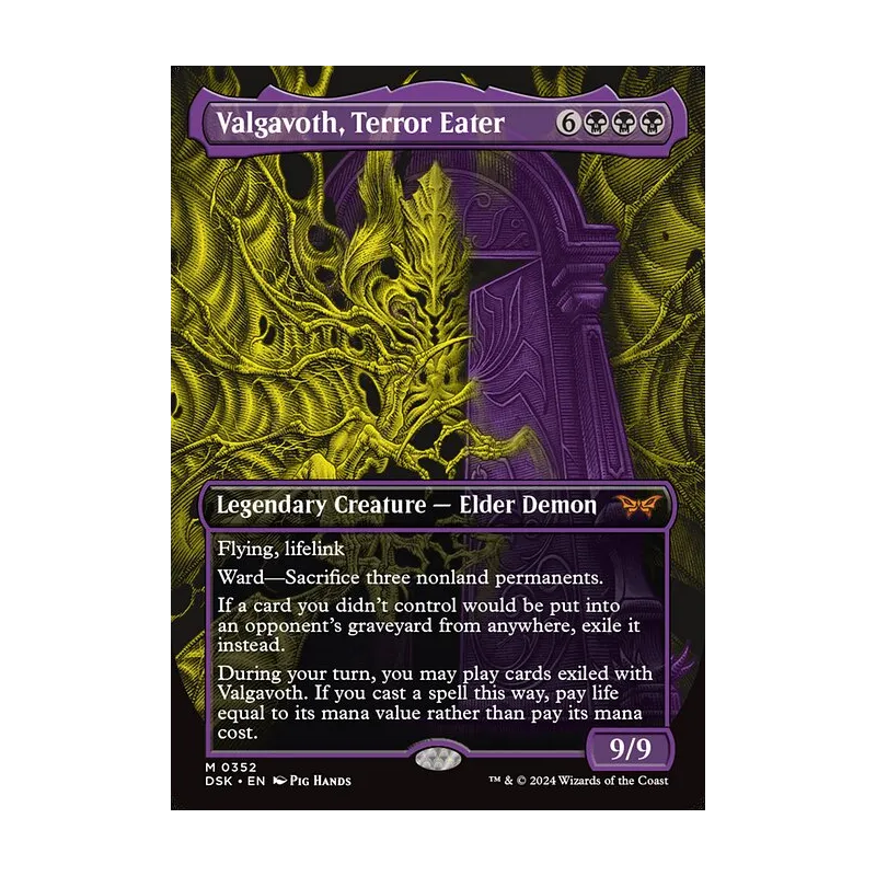 Valgavoth, Terror Eater (Showcase) - Duskmourn: House of Horror (Foil Near Mint)