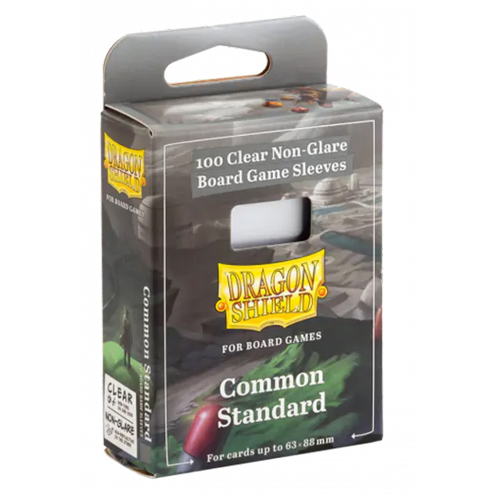 Dragon Shield Board Game Sleeves: Common Standard - Clear Non-Glare (100)