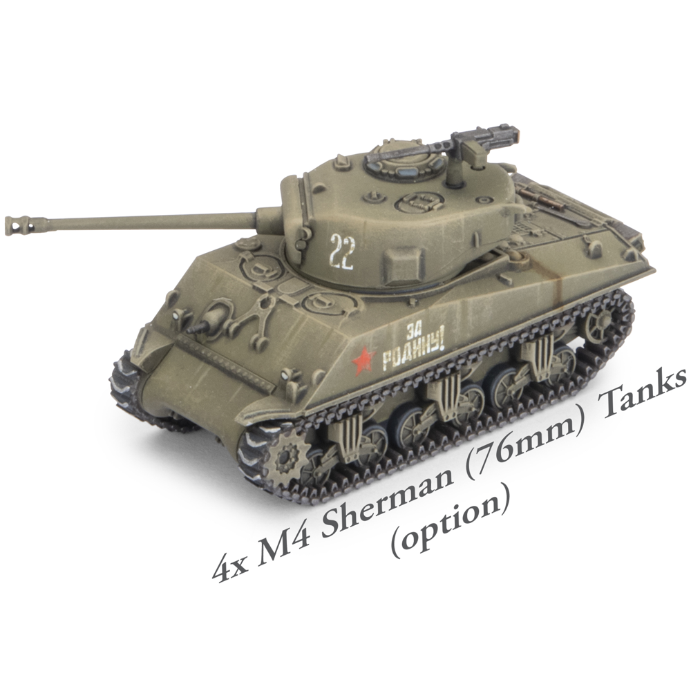 Flames of War WW2: Soviet Starter Force - M4 Sherman Forward Detachment
