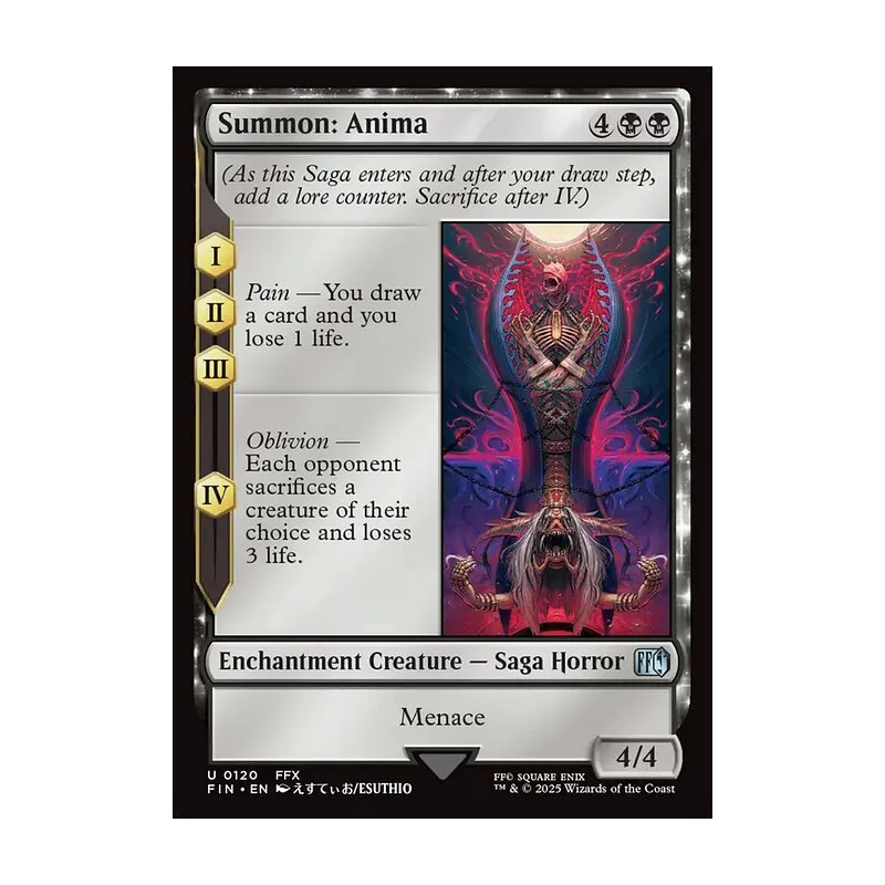 mtg final fantasy anima Summon: [Borderless] #364 Prices | Magic (As this Saga enters and after your draw step Summon: Anima | Final Fantasy