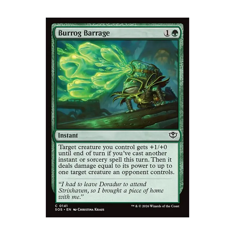 Burrog Barrage - Secrets of Strixhaven (Near Mint)