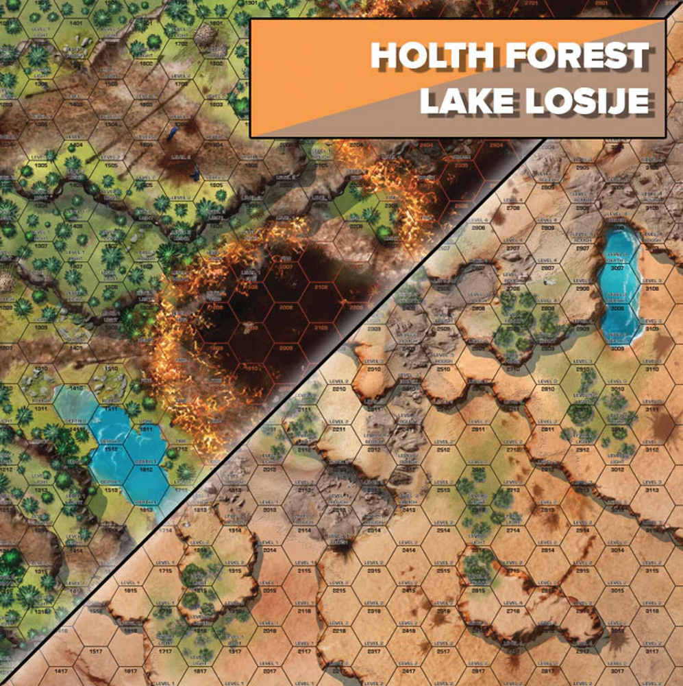 BattleTech BattleMat: Battle of Tukayyid - Holth Forest / Lake Losije (Preorder)