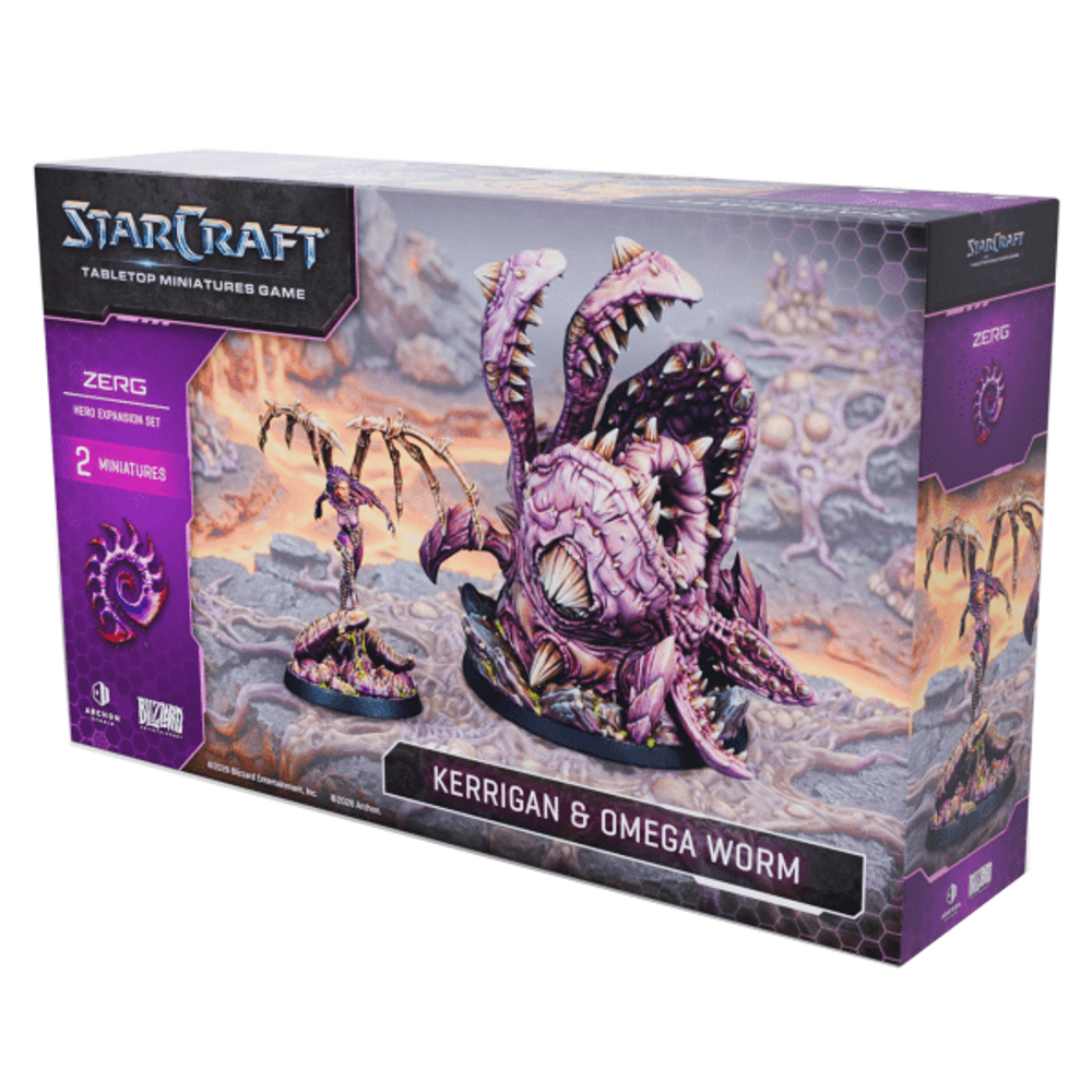 StarCraft: Zerg Hero Expansion Set - Kerrigan & Omega Worm, (Preorder)