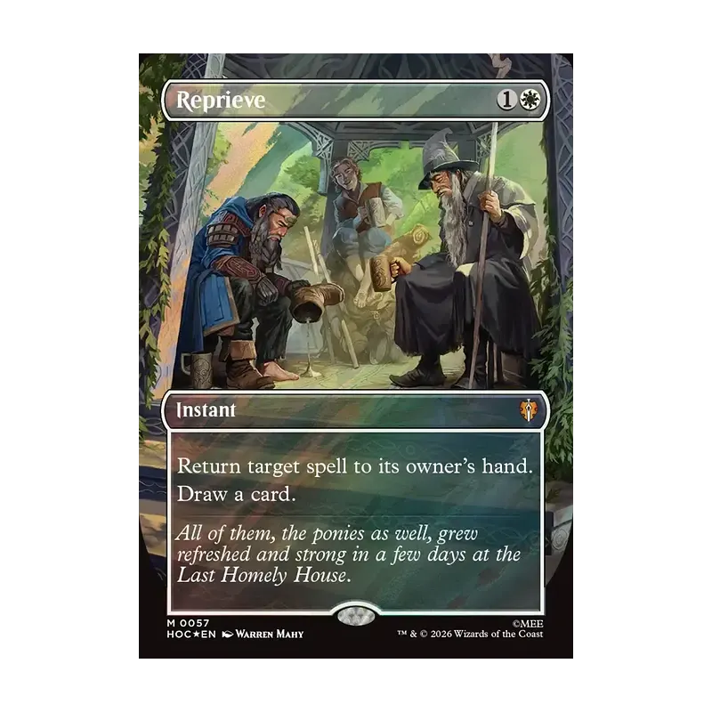 Reprieve (Borderless) (Surge Foil) - The Hobbit Eternal (Foil Near Mint)