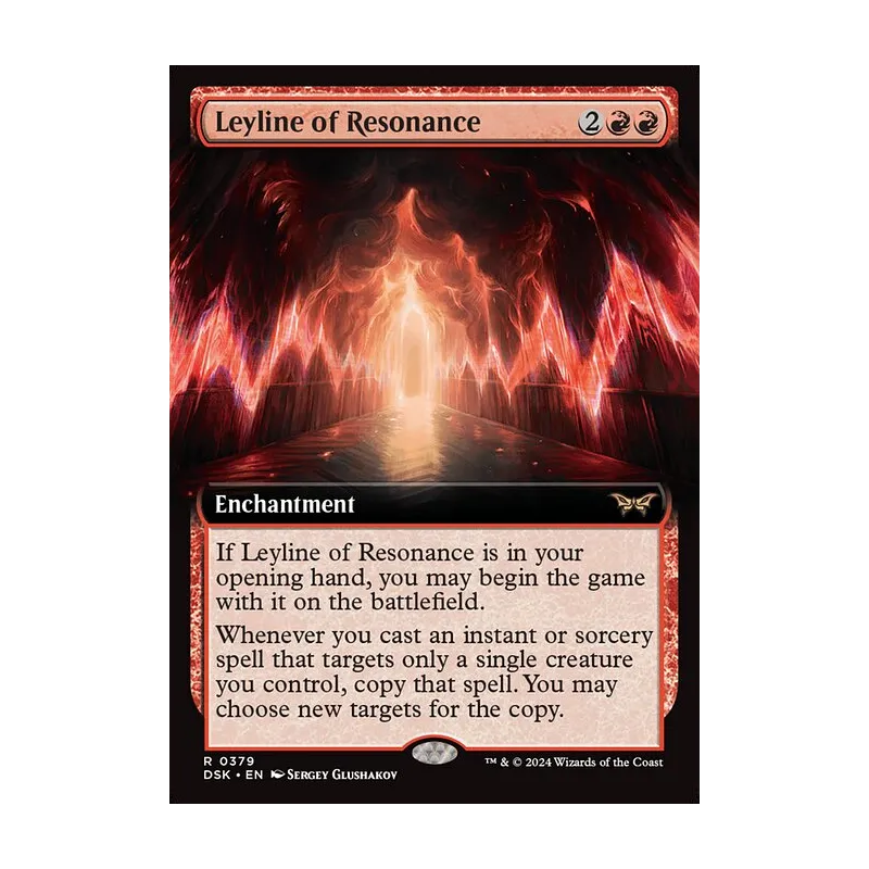 Leyline of Resonance (Extended Art) - Duskmourn: House of Horror (Near Mint)