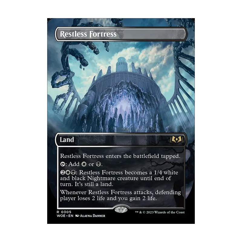 Restless Fortress (Borderless) - Wilds of Eldraine (Near Mint)