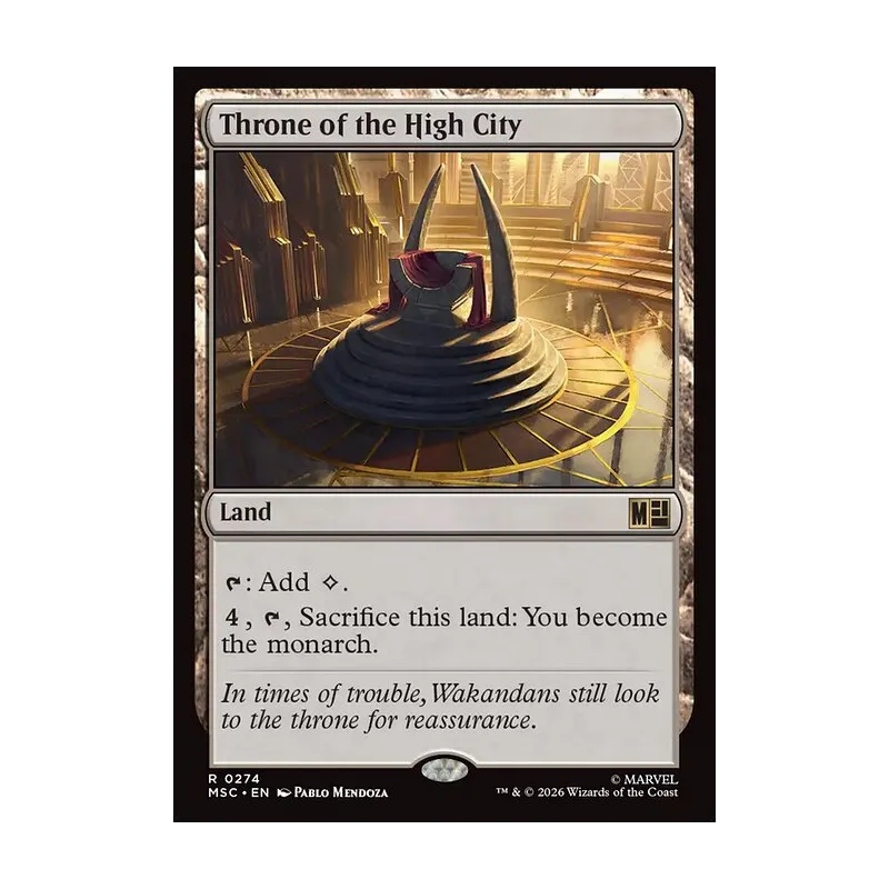 Throne of the High City (Surge Foil) - Marvel Super Heroes Commander (Foil Near Mint)