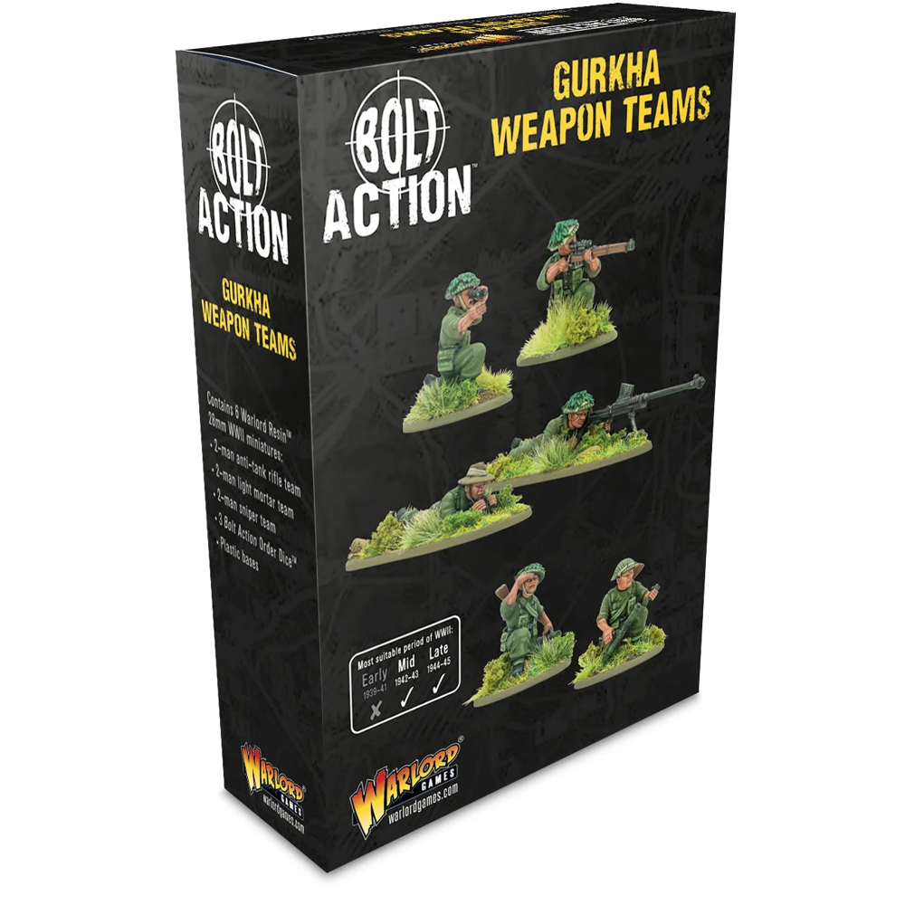 Bolt Action: Gurkha Weapon Teams (Preorder)