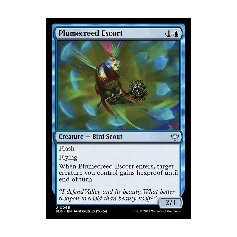 Plumecreed Escort - Bloomburrow (Near Mint)