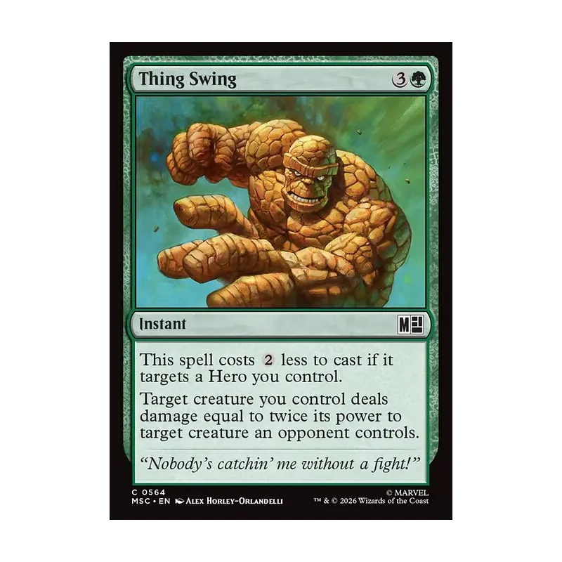Thing Swing - Marvel Super Heroes Commander (Near Mint)