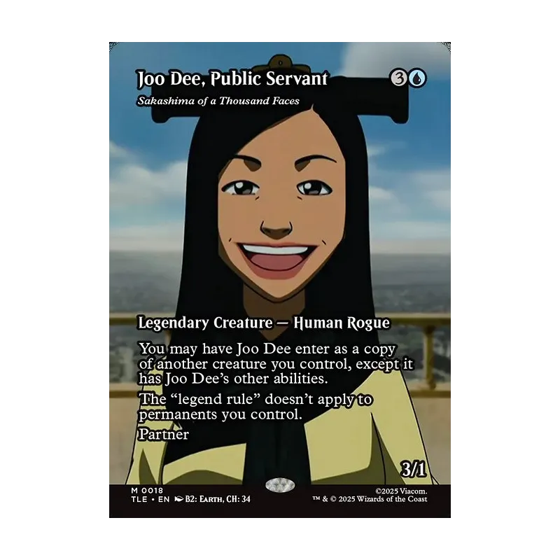Joo Dee, Public Servant / Sakashima of a Thousand Faces (Borderless) - Avatar: The Last Airbender Eternal (Near Mint)