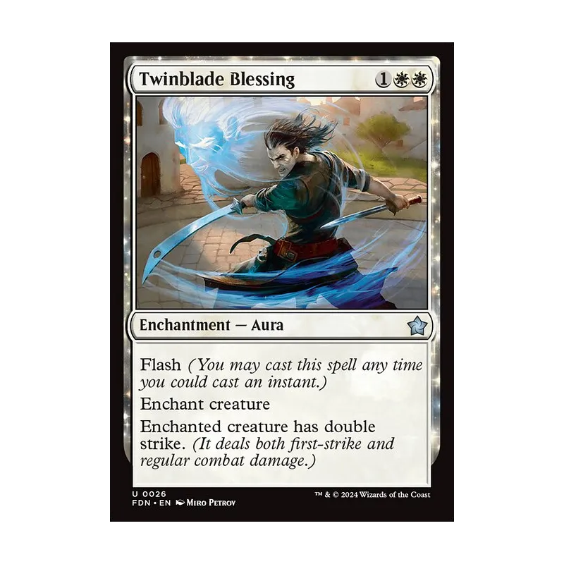 Twinblade Blessing - Foundations (Near Mint)