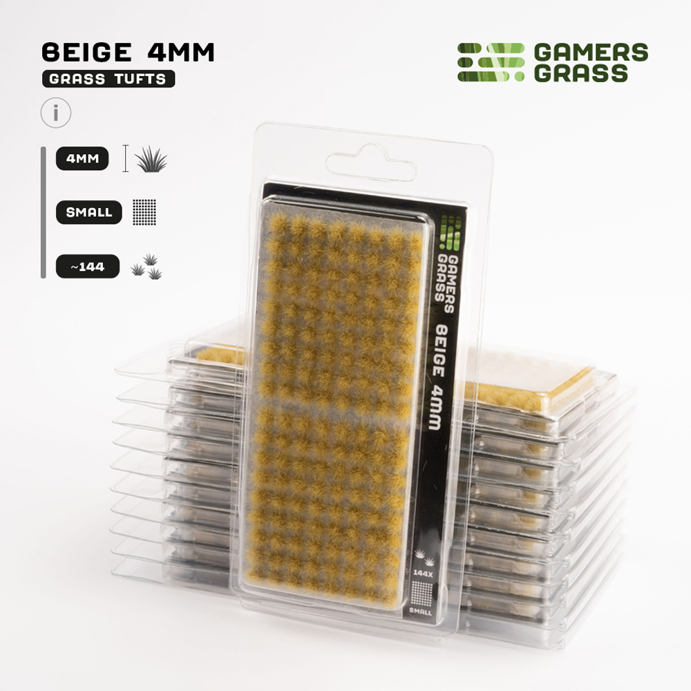 Gamers Grass Tufts: Beige - Small 4mm