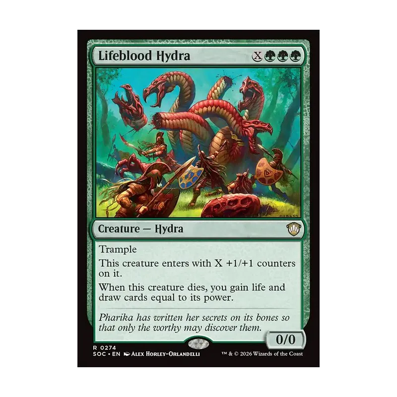 Lifeblood Hydra - Secrets of Strixhaven Commander (Near Mint)