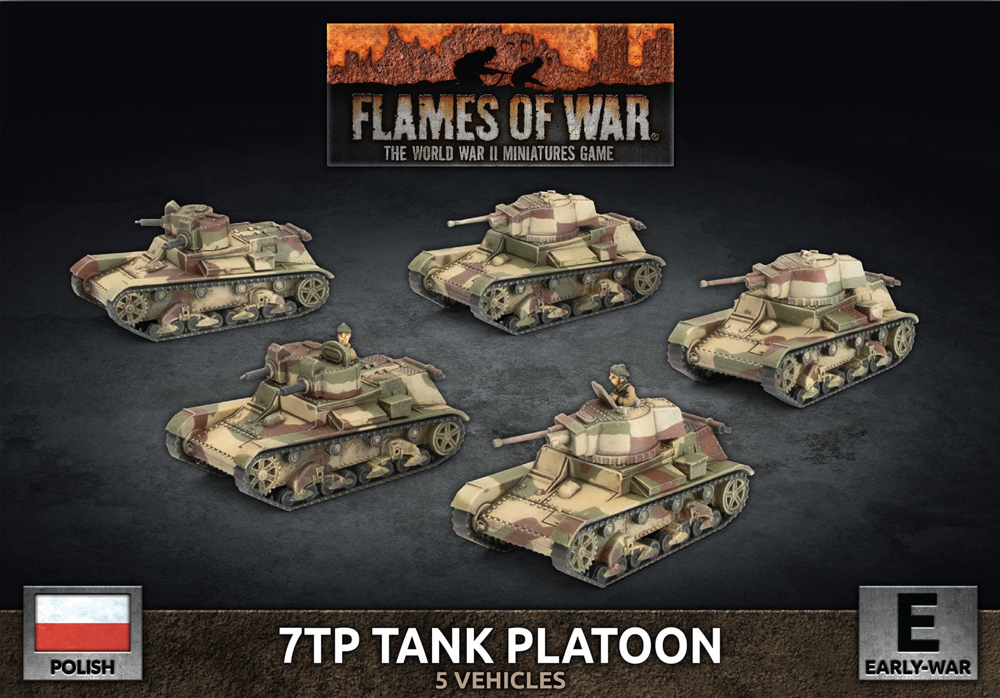 Flames of War WW2: Polish - 7TP Tank Platoon (Preorder)