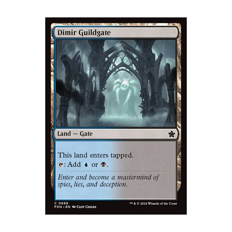 Dimir Guildgate - Foundations (Near Mint)