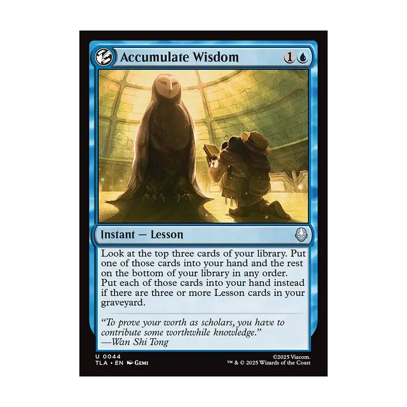 Accumulate Wisdom - Avatar: The Last Airbender (Near Mint)