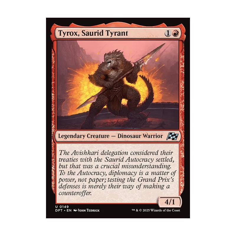 Tyrox, Saurid Tyrant - Aetherdrift (Foil Near Mint)