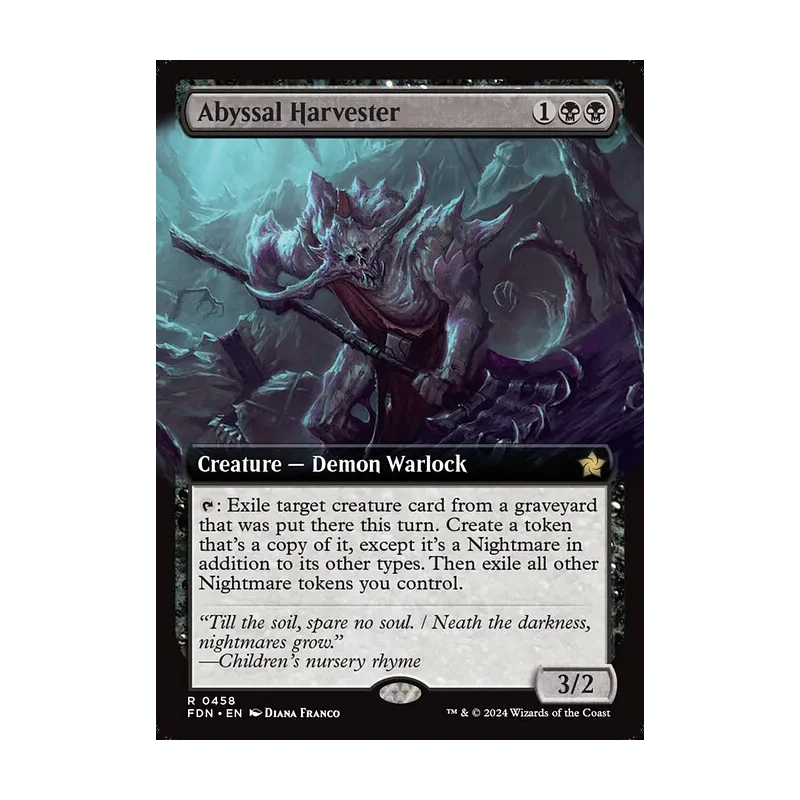 Abyssal Harvester (Extended Art) - Foundations (Near Mint)