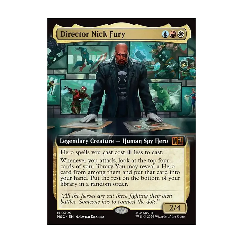 Director Nick Fury (Extended Art) - Marvel Super Heroes Commander (Near Mint)