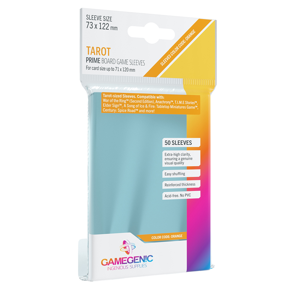 Prime Board Game Sleeves: Tarot - Clear (50) (Preorder)
