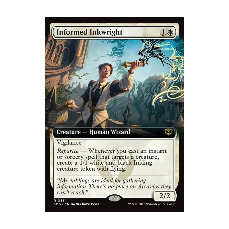 Informed Inkwright (Extended Art) - Secrets of Strixhaven (Near Mint)
