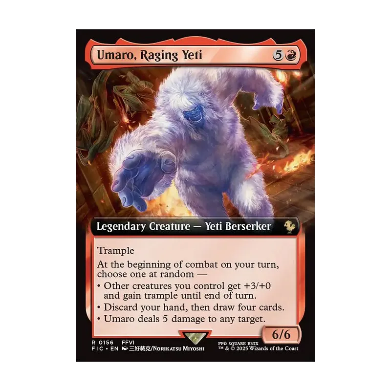 Umaro, Raging Yeti (Extended Art) - Final Fantasy Commander (Near Mint)